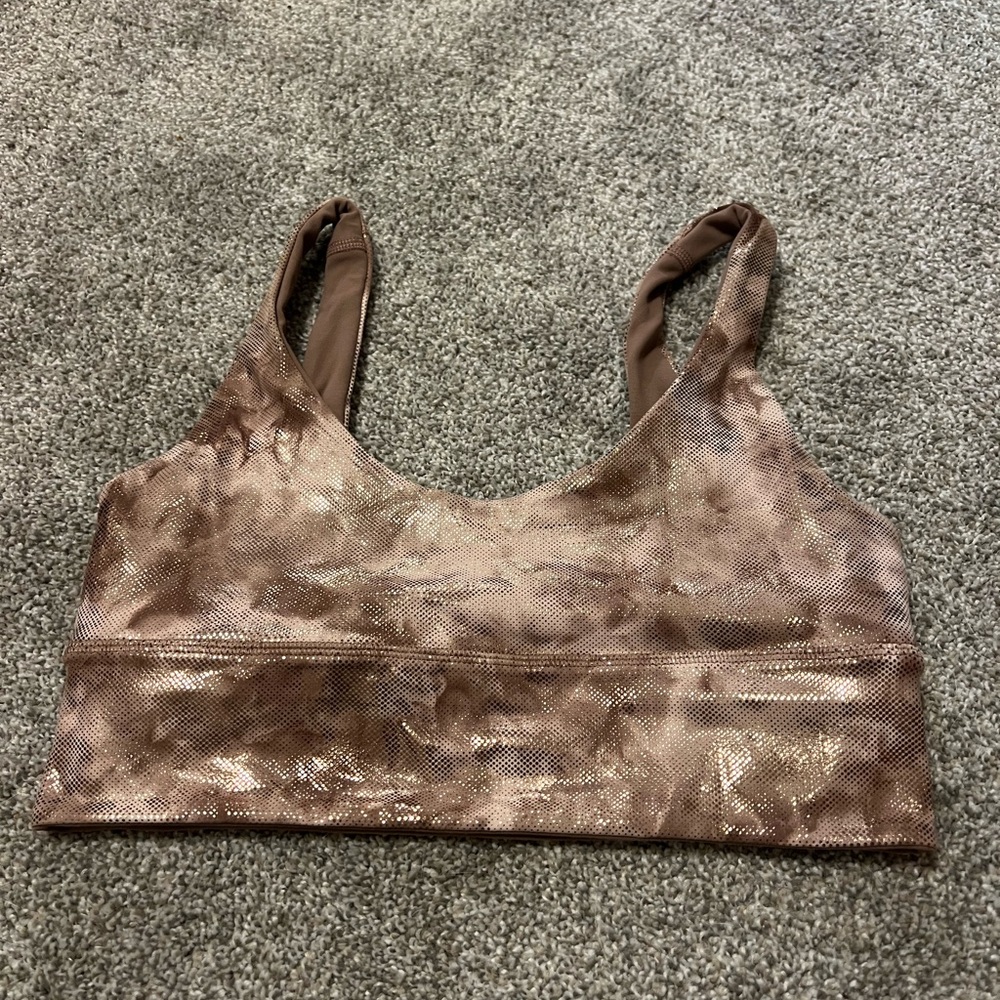 Lululemon reversible shimmer sports bra NWOT